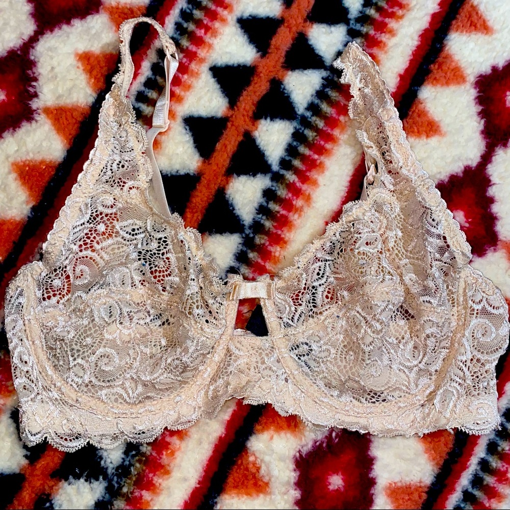 Floral Lace Underwire Bra